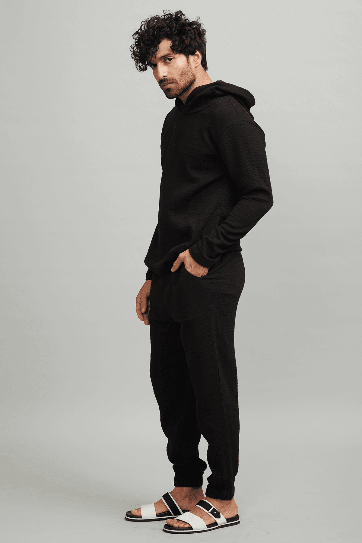 CRINKLE COTTON COORD SET - dash and dot