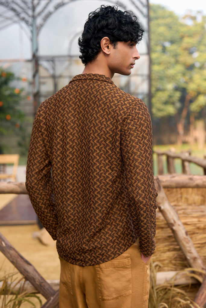 KNITTED CHEVRON SHIRT dash and dot