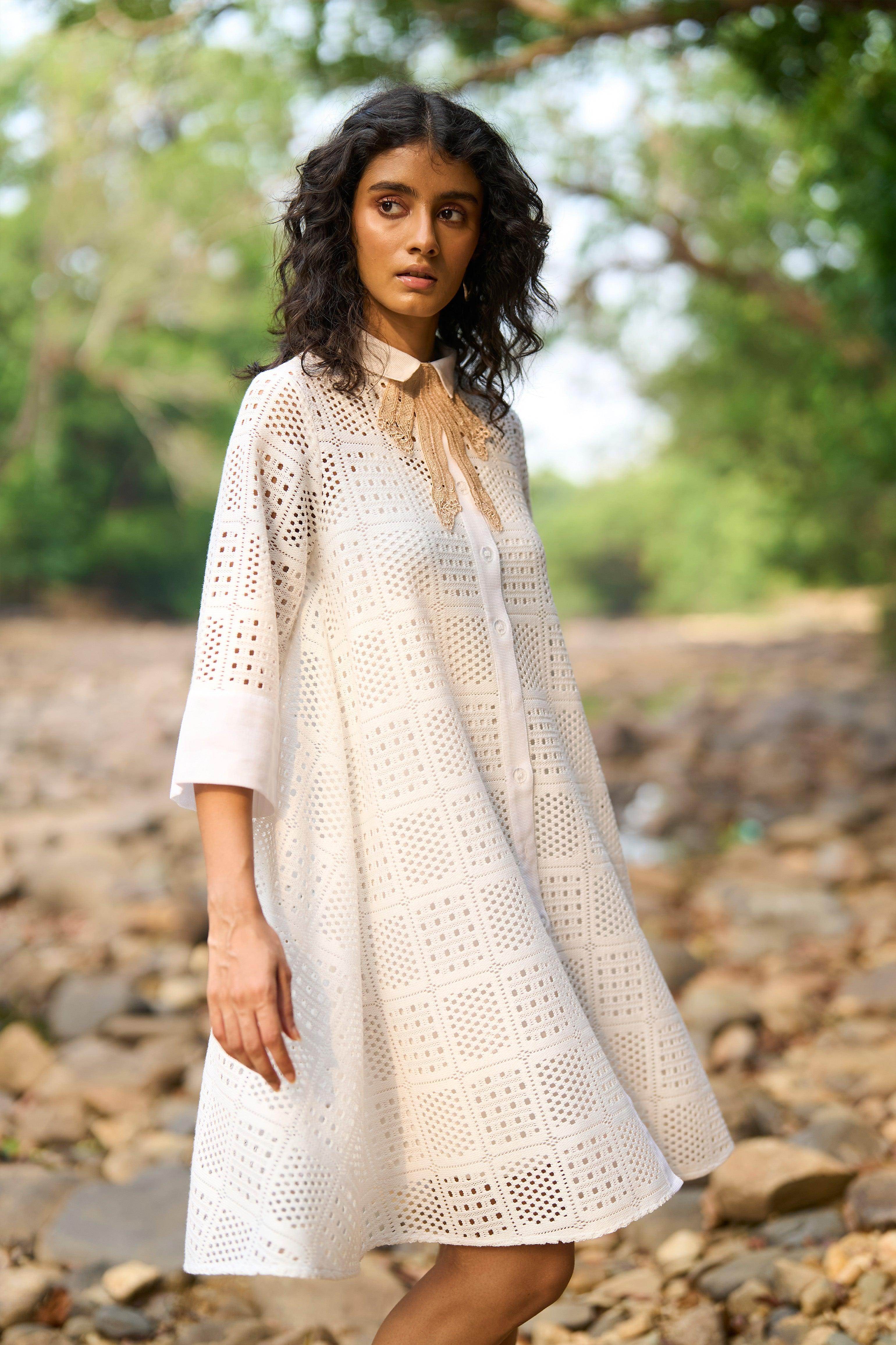 Dash and Dot - A-LINE LACE DRESS