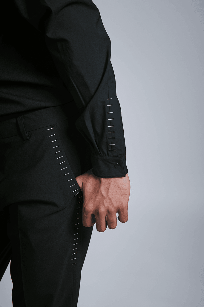 BLACK STAPLE CO-ORD SET - dash and dot dash and dot