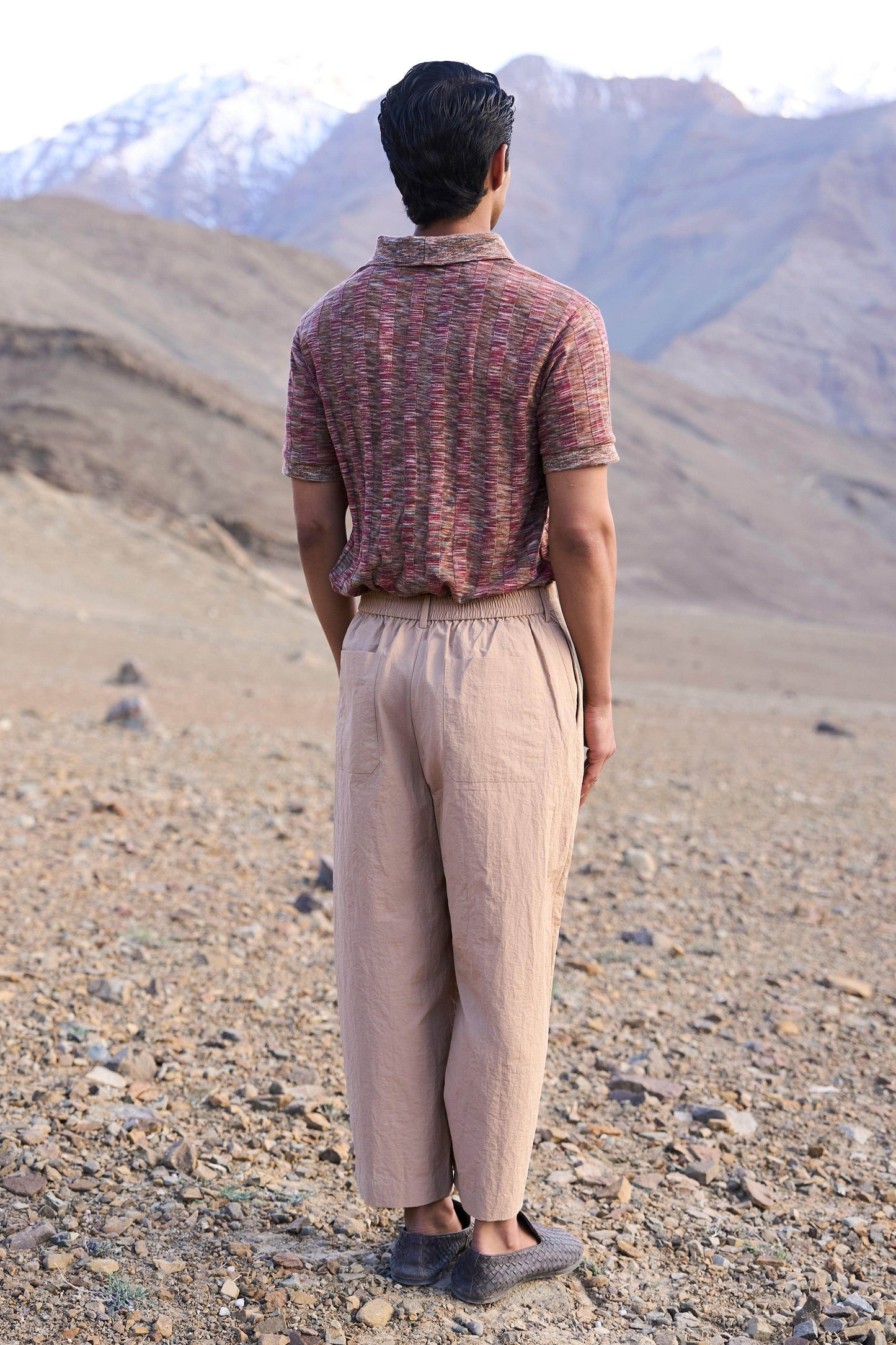 KHAKI POPLIN PANT - dash and dot