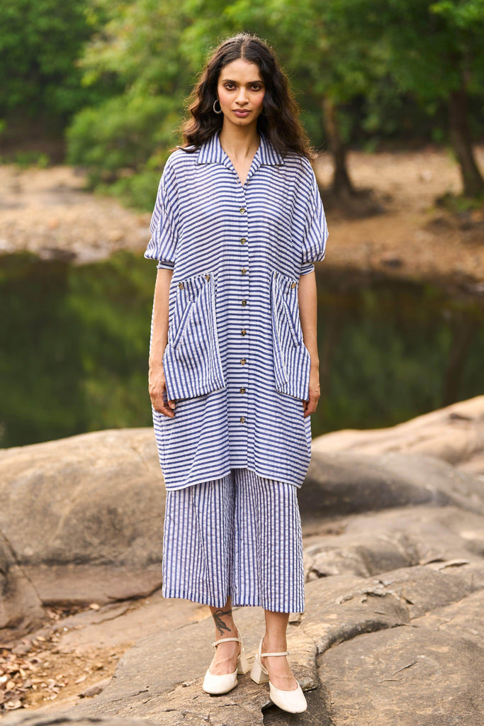 BOXY LONG STRIPED SET - dash and dot dash and dot