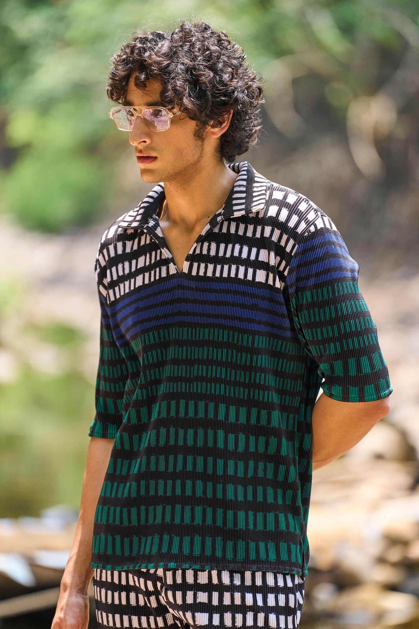 PLEATED SHORTS SET - dash and dot