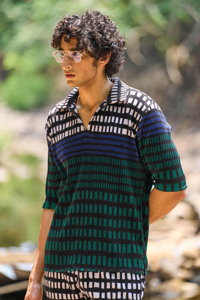 PLEATED SHORTS SET - dash and dot dash and dot