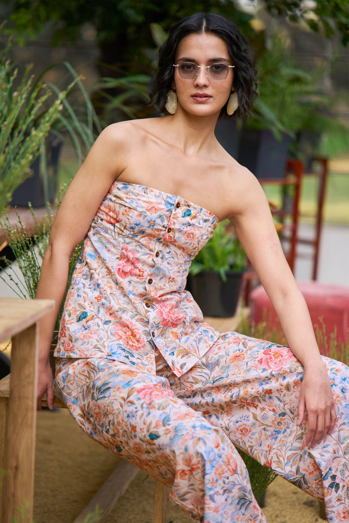 OFF-SHOULDER FLORAL PRINT TOP dash and dot