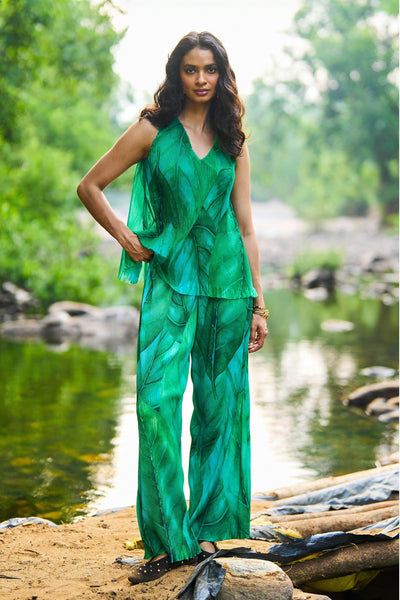 PLATED PRINT PANT - dash and dot