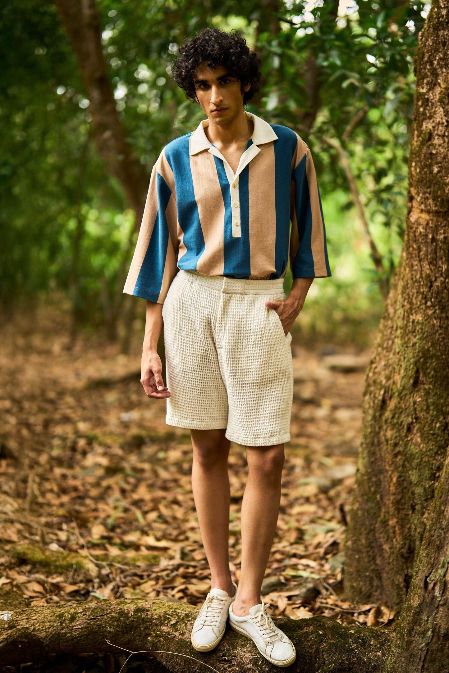 STRIPED RUGBY POLO - dash and dot