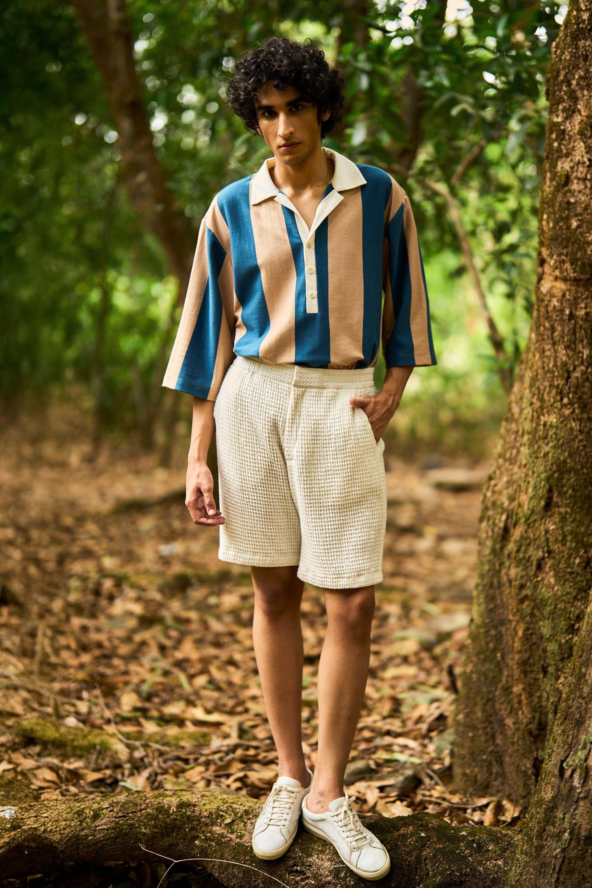 STRIPED RUGBY POLO - dash and dot