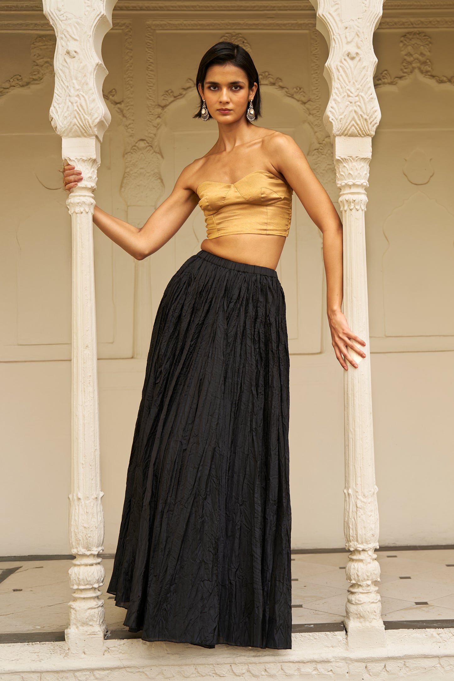 GOLD TISSUE BRALETTE