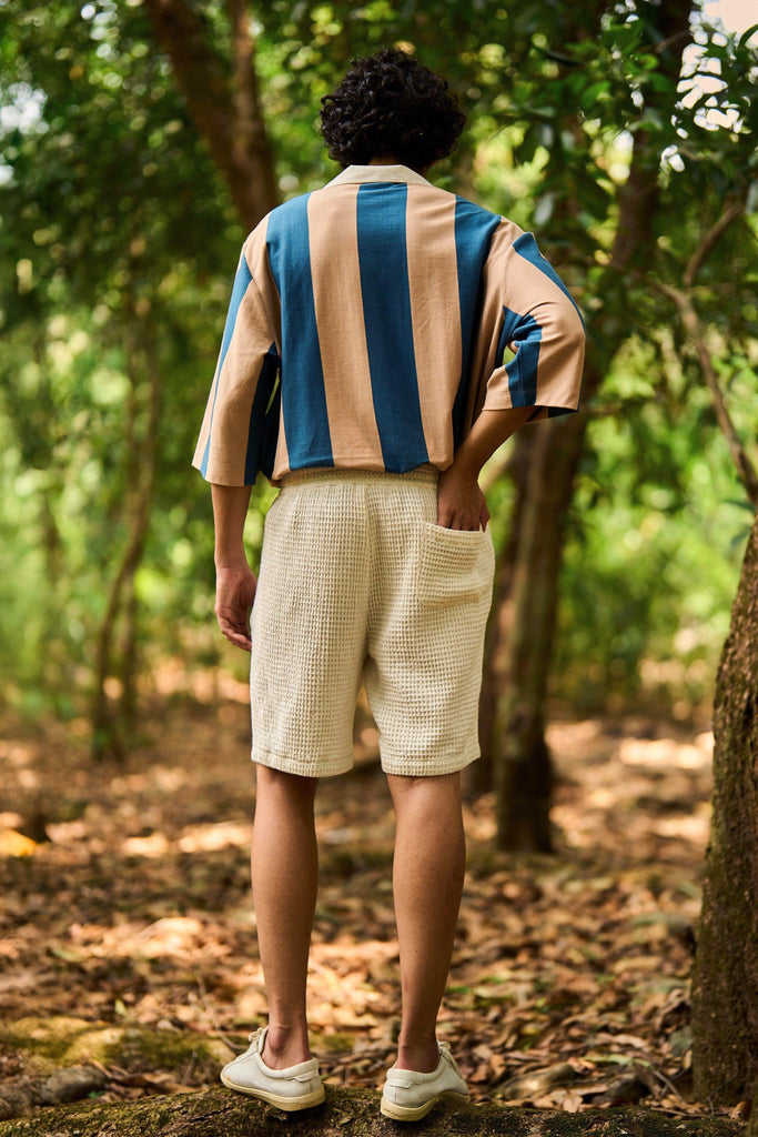 WASHED TEXTURED SHORTS - dash and dot dash and dot