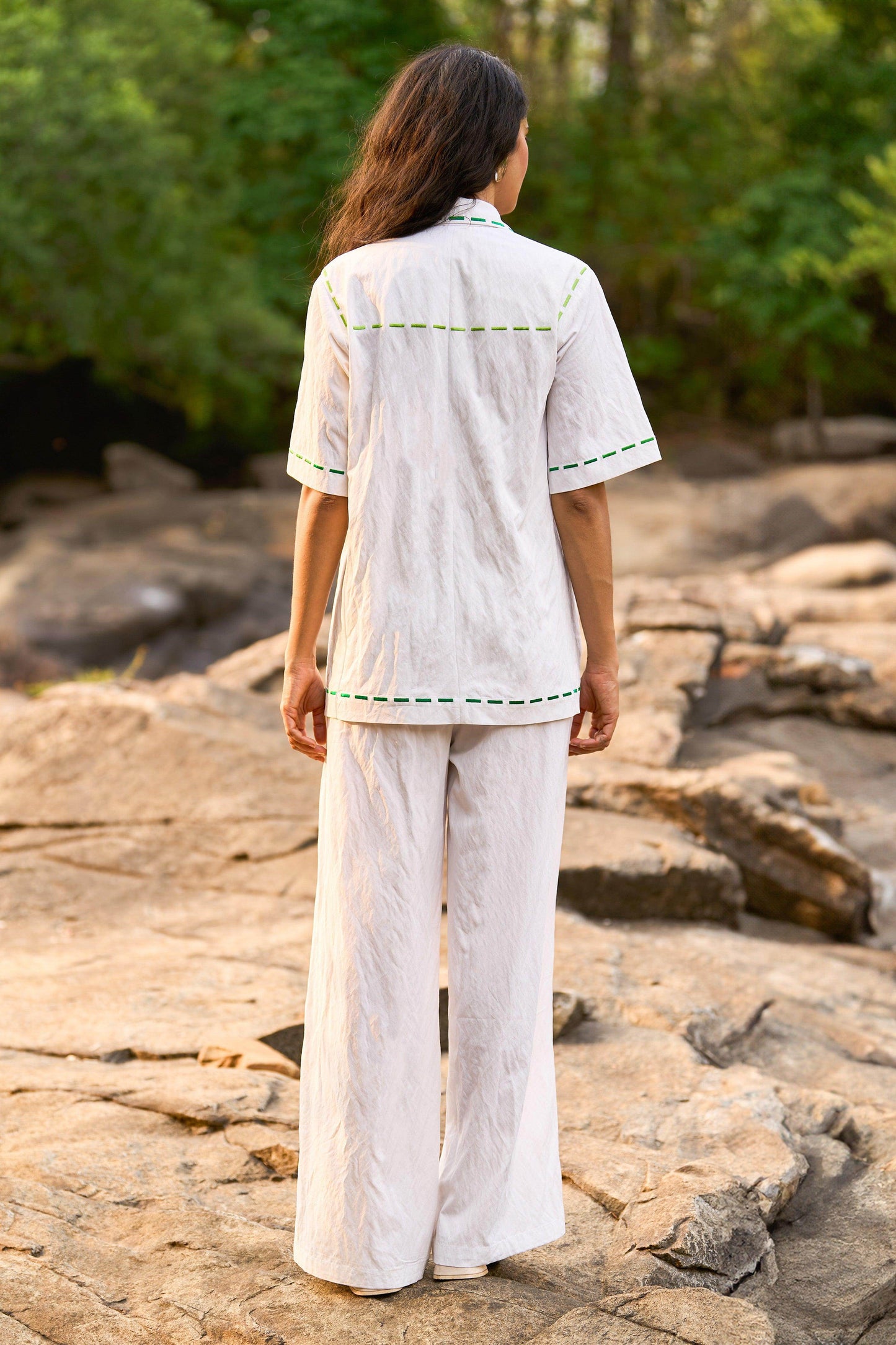 EMBROIDERED POPLIN TOP - dash and dot