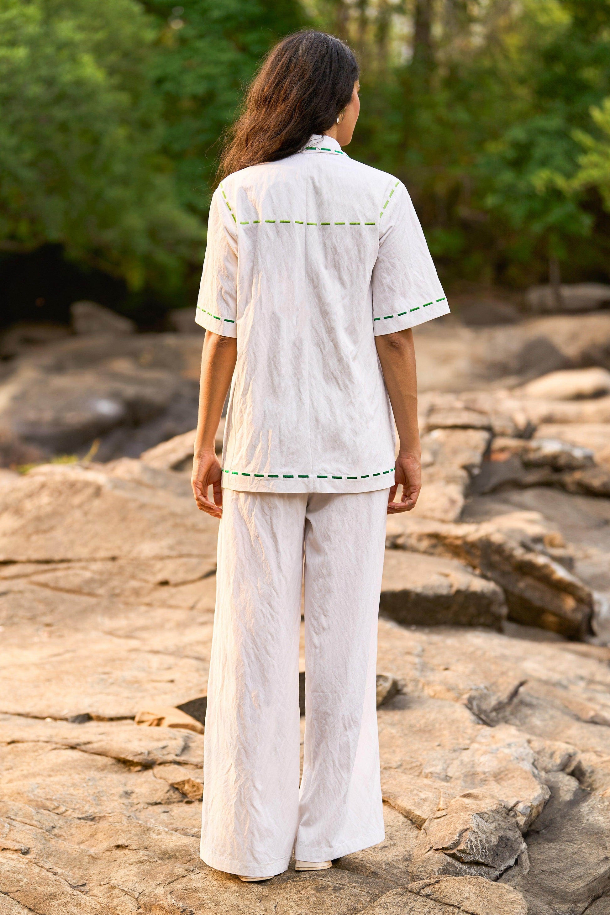 EMBROIDERED POPLIN TOP - dash and dot