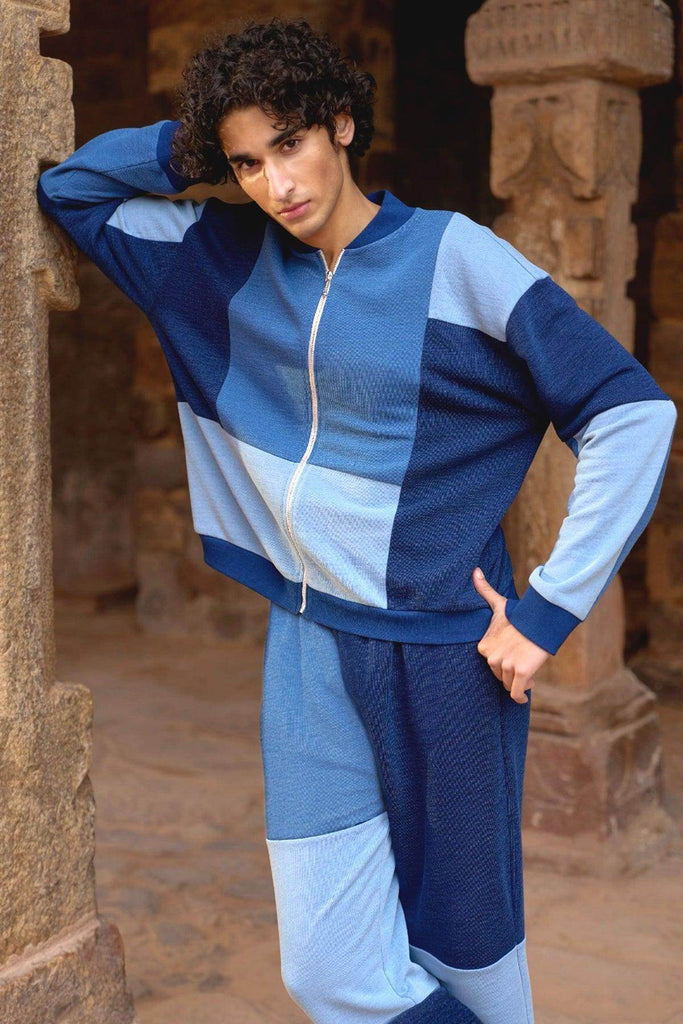 INDIGO BLOCKED JOGGER - dash and dot dash and dot