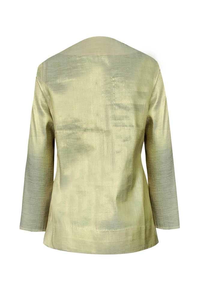 SHIMMER WRAP TOP - dash and dot dash and dot