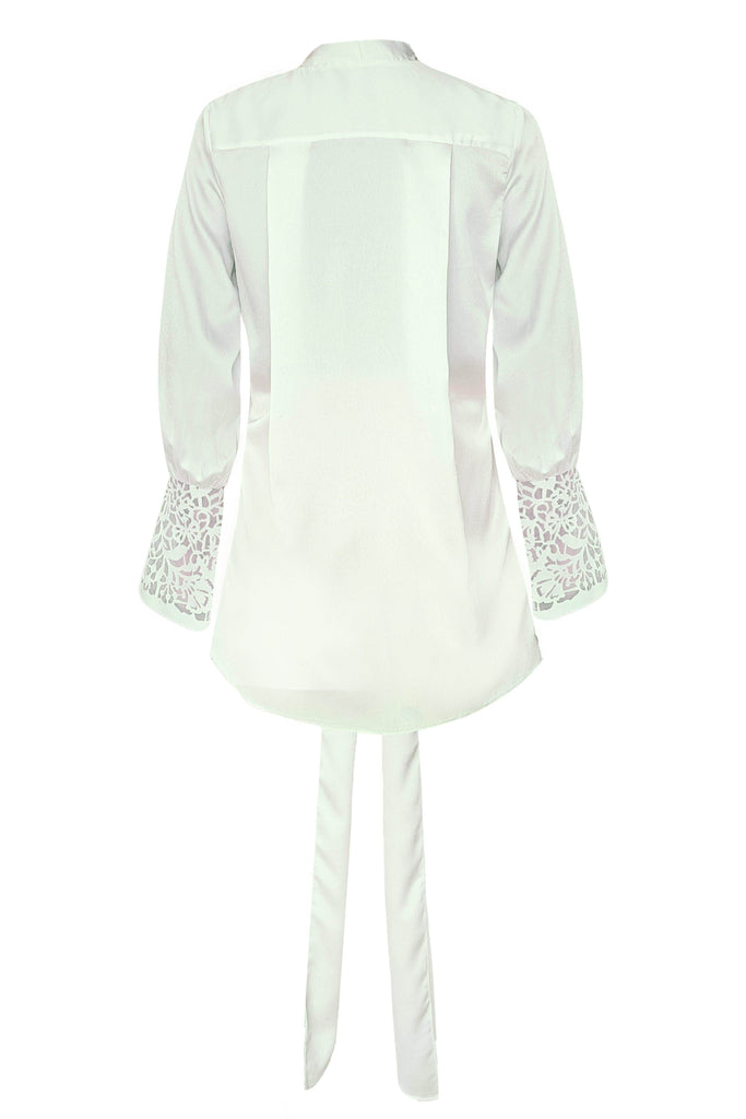 CUTWORK CUFF TOP - dash and dot dash and dot