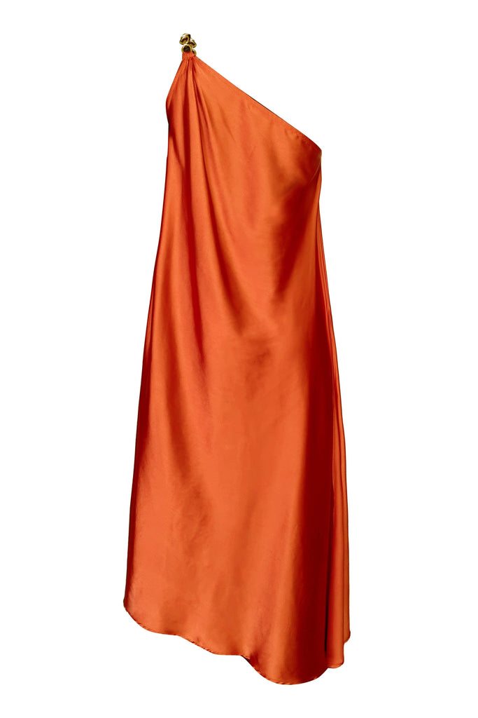 ONE SHOULDER CHAIN AND FLARE TOP - dash and dot dash and dot