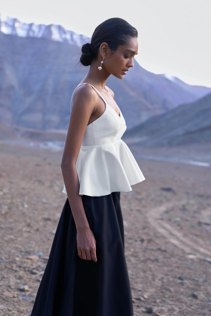 FLARED PEPLUM TOP - dash and dot dash and dot