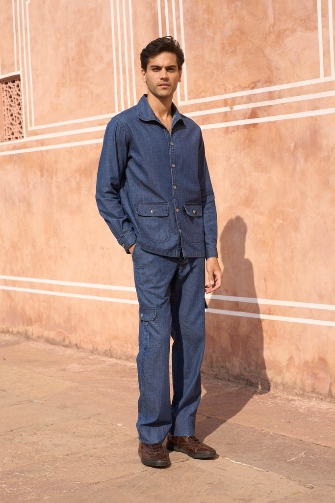 DENIM SHIRT - dash and dot dash and dot