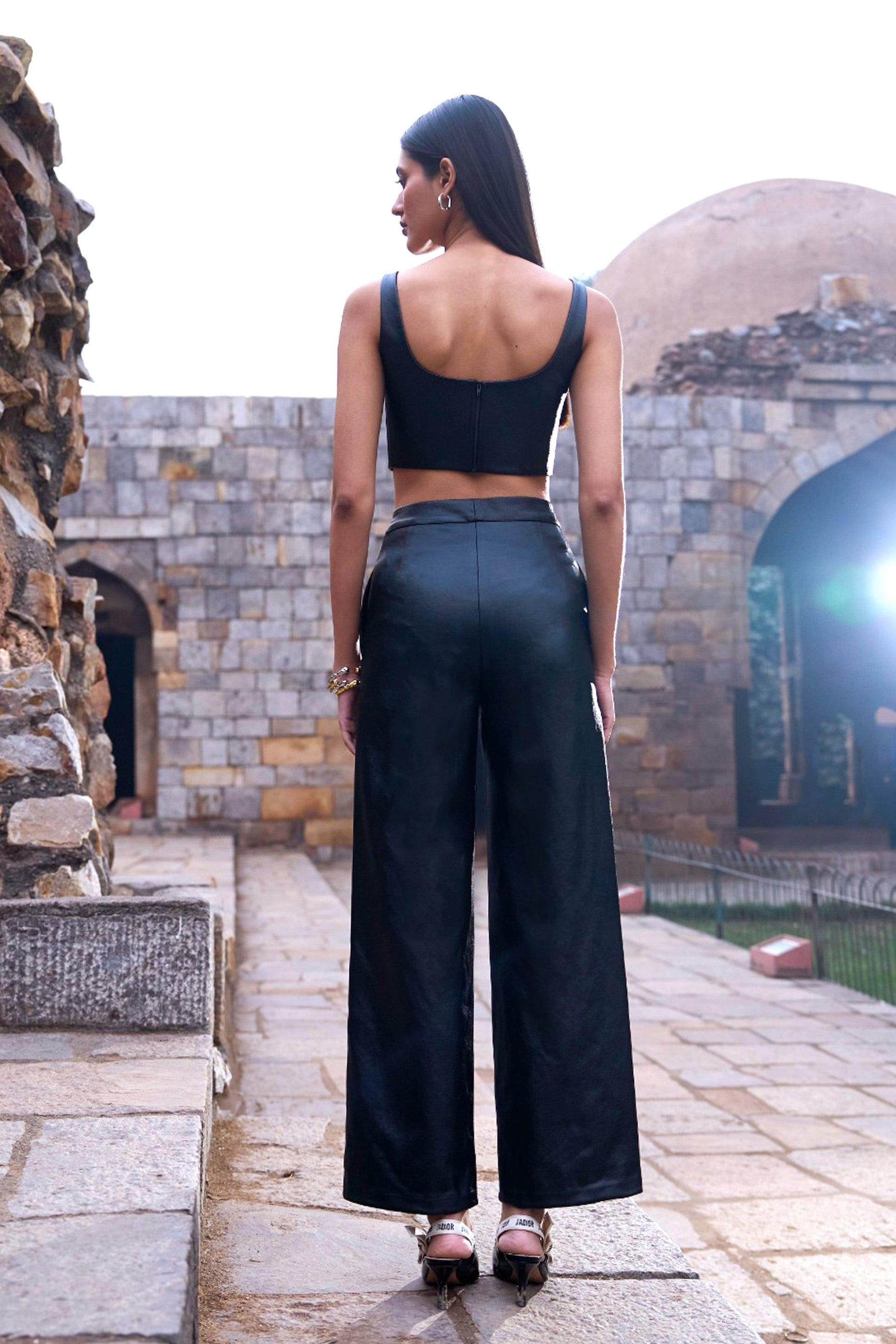 WAXED DENIM CORSET - dash and dot