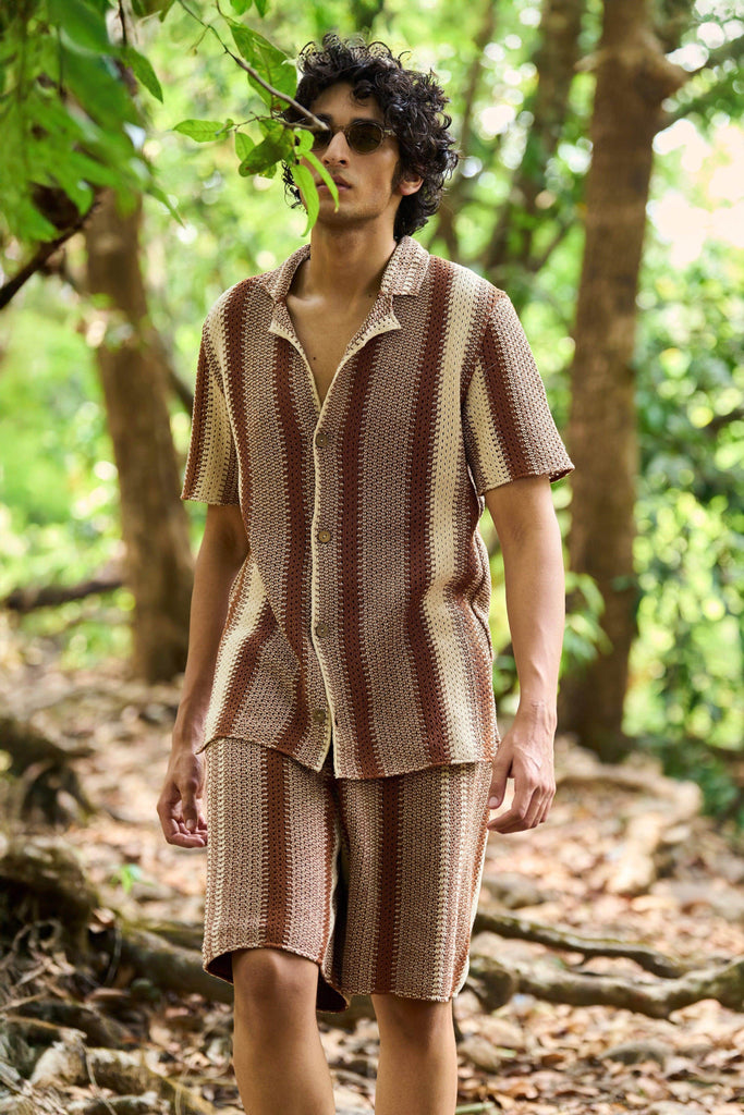 STRIPE LACE SHORTS SET - dash and dot dash and dot