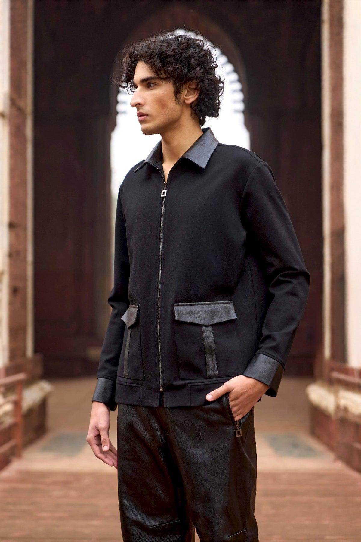 KNIT AND DENIM SHIRT - dash and dot