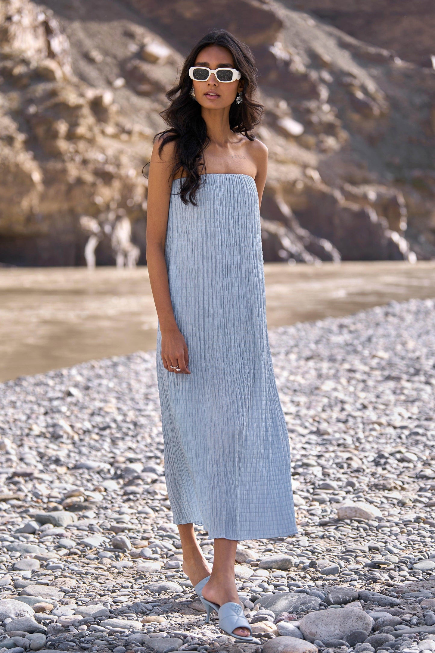 CRUSHED CRINKLED MIDI - dash and dot