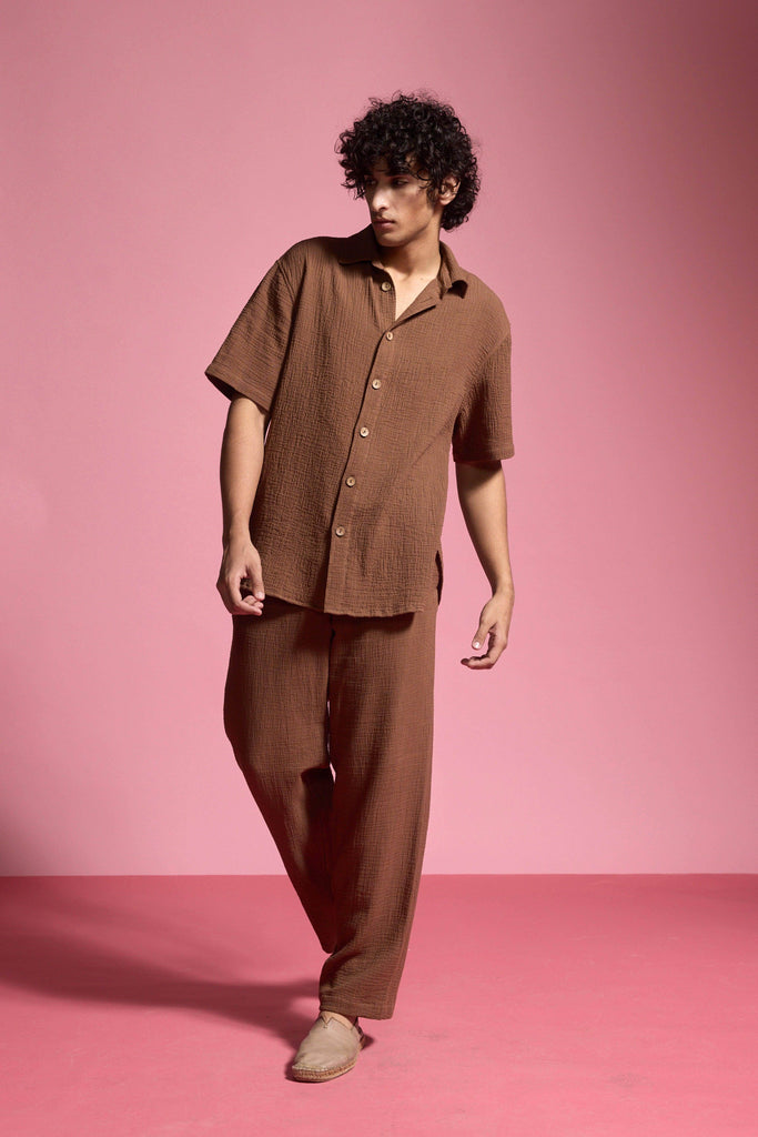 CRINKLE COTTON PANT SET - dash and dot dash and dot