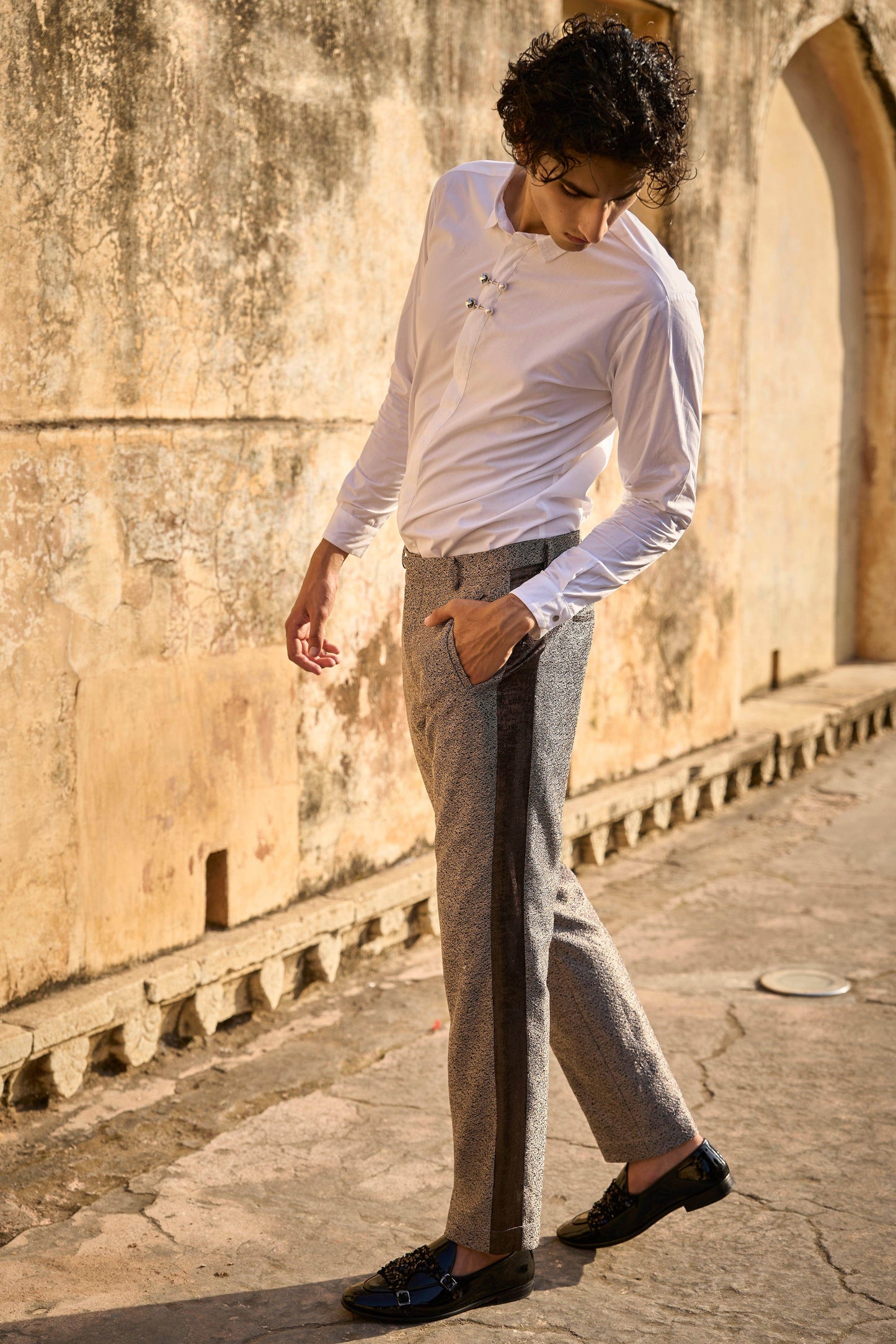 SEQUIN JACKET AND METALLIC PANT - dash and dot