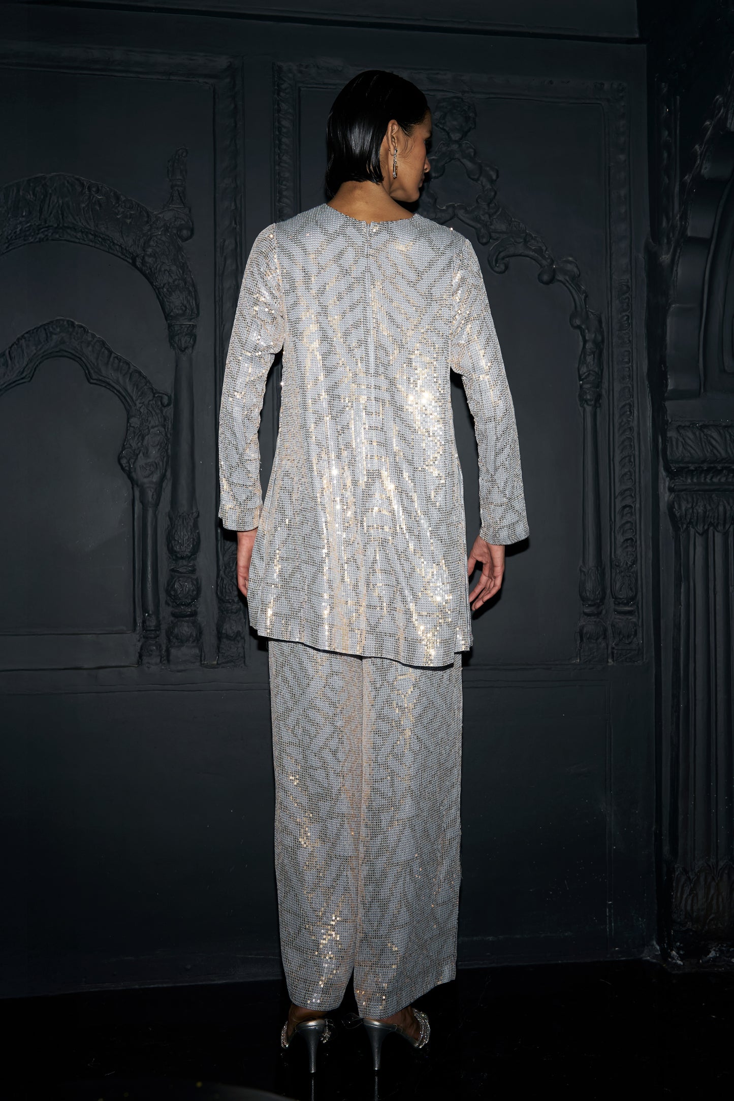 PASTEL SEQUIN EMBROIDERED SET