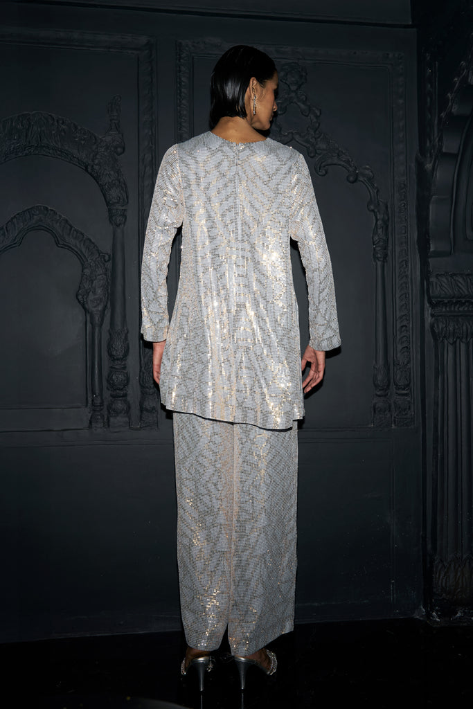 PASTEL SEQUIN EMBROIDERED SET dash and dot