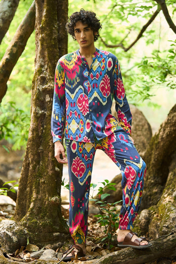 IKAT PRINTED PANT SET - dash and dot dash and dot