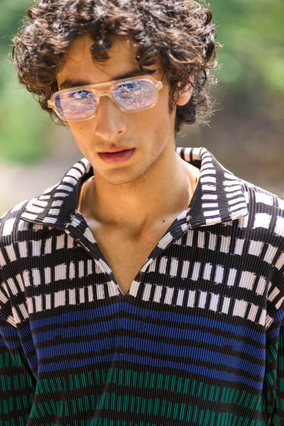 PLEATED SHORTS SET - dash and dot