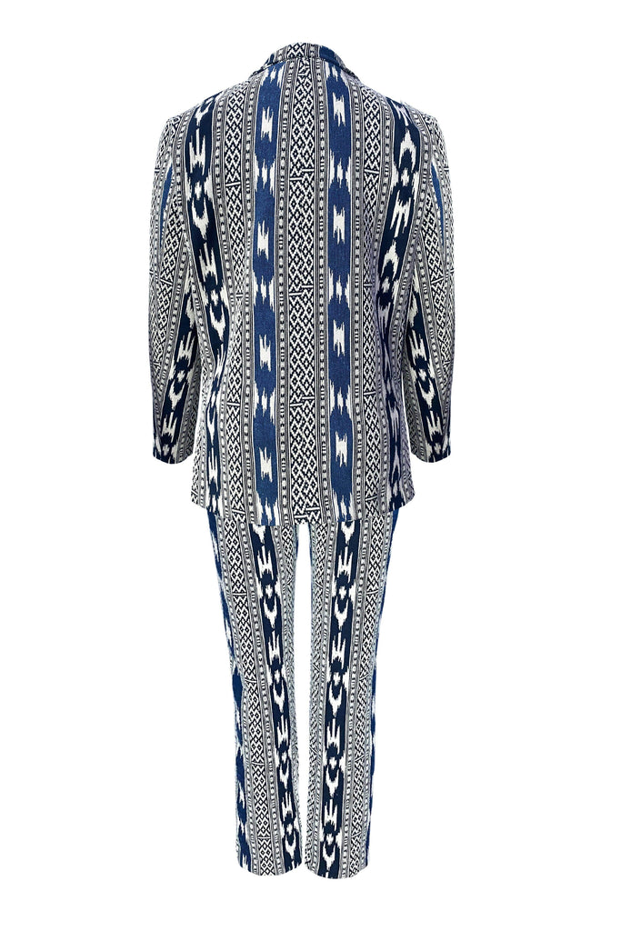 JACQUARD IKKAT SUIT - dash and dot dash and dot