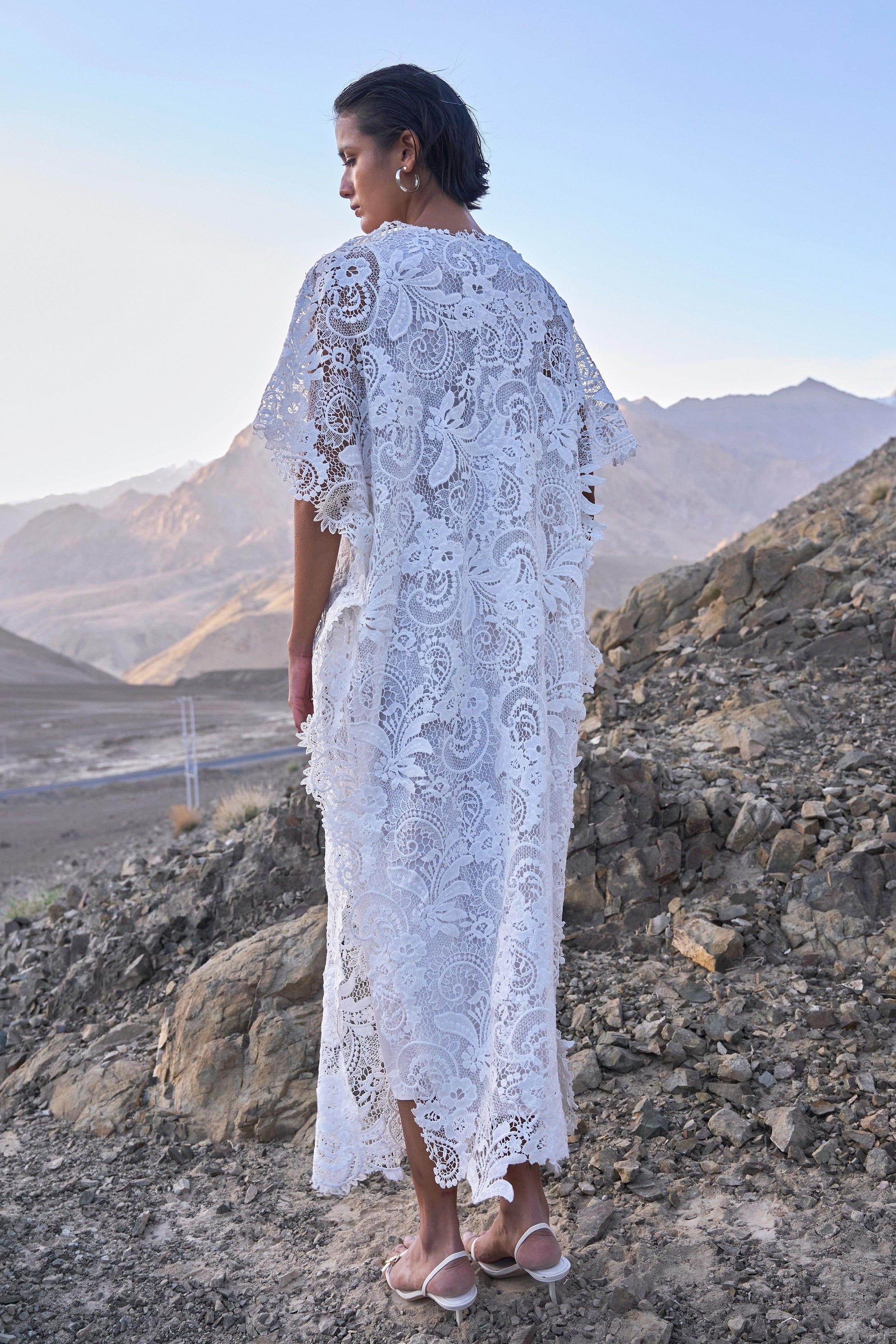 LACE KAFTAN DRESS - dash and dot