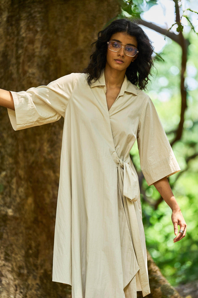 HIGH/LOW SHIRT DRESS - dash and dot dash and dot