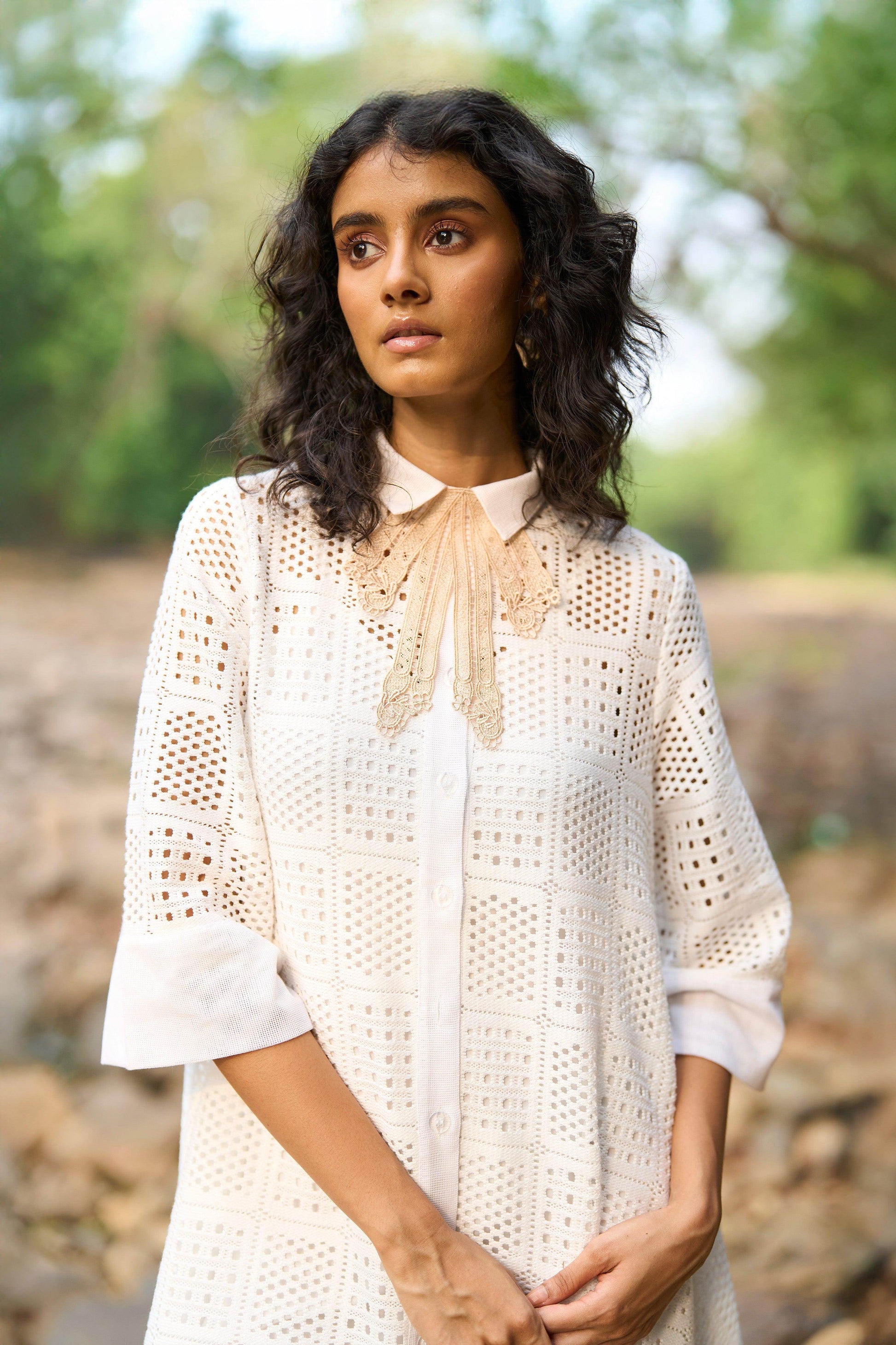 A-LINE LACE DRESS - dash and dot