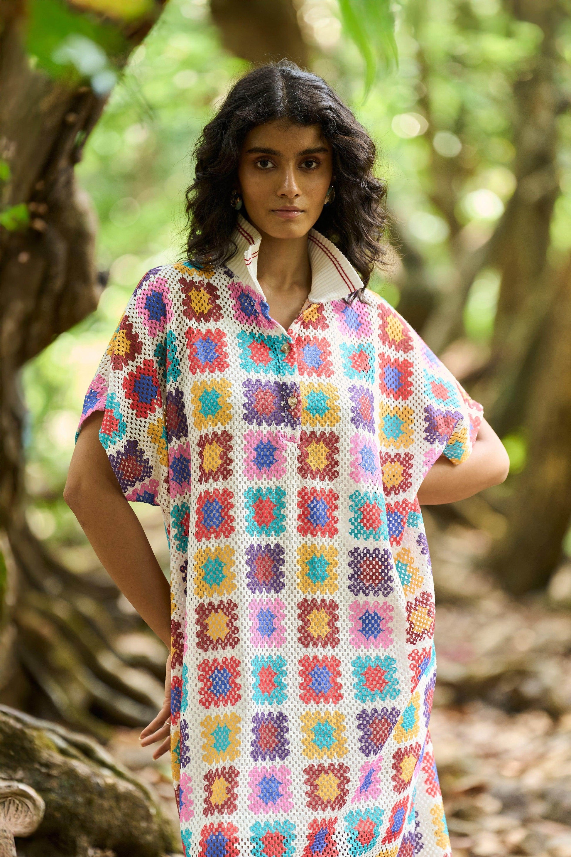 CROCHET PRINT MIDI - dash and dot