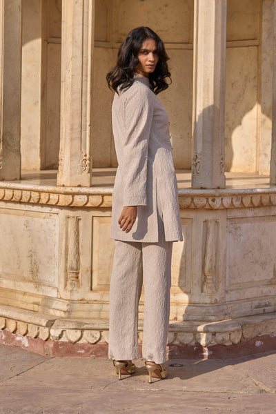 TEXTURED STRAIGHT PANT - dash and dot