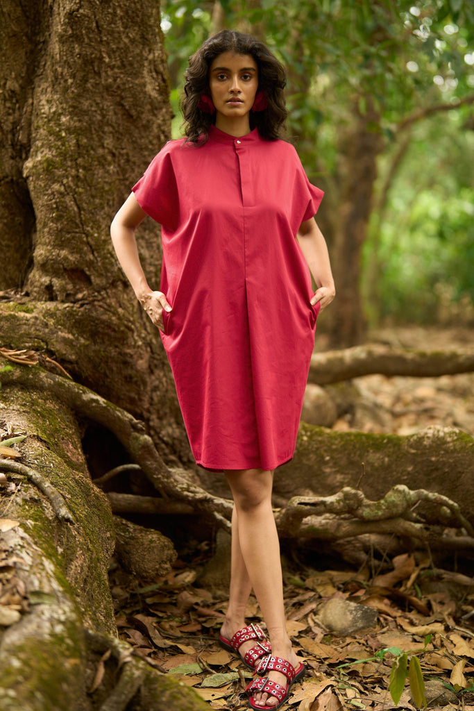 RED SHIRT DRESS - dash and dot dash and dot