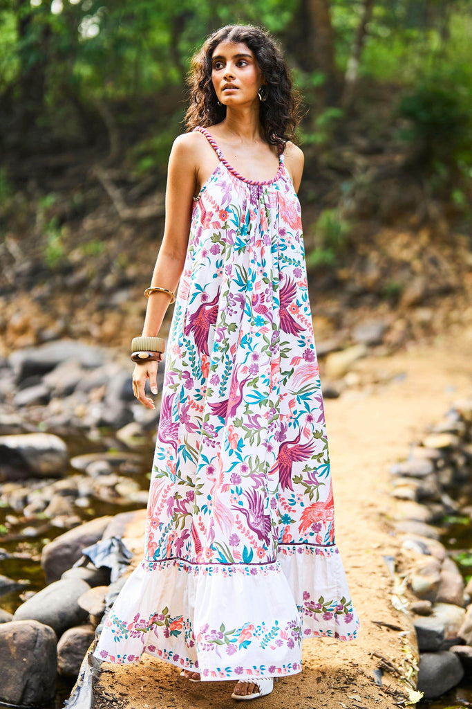 PRINTED PASTEL MAXI - dash and dot dash and dot