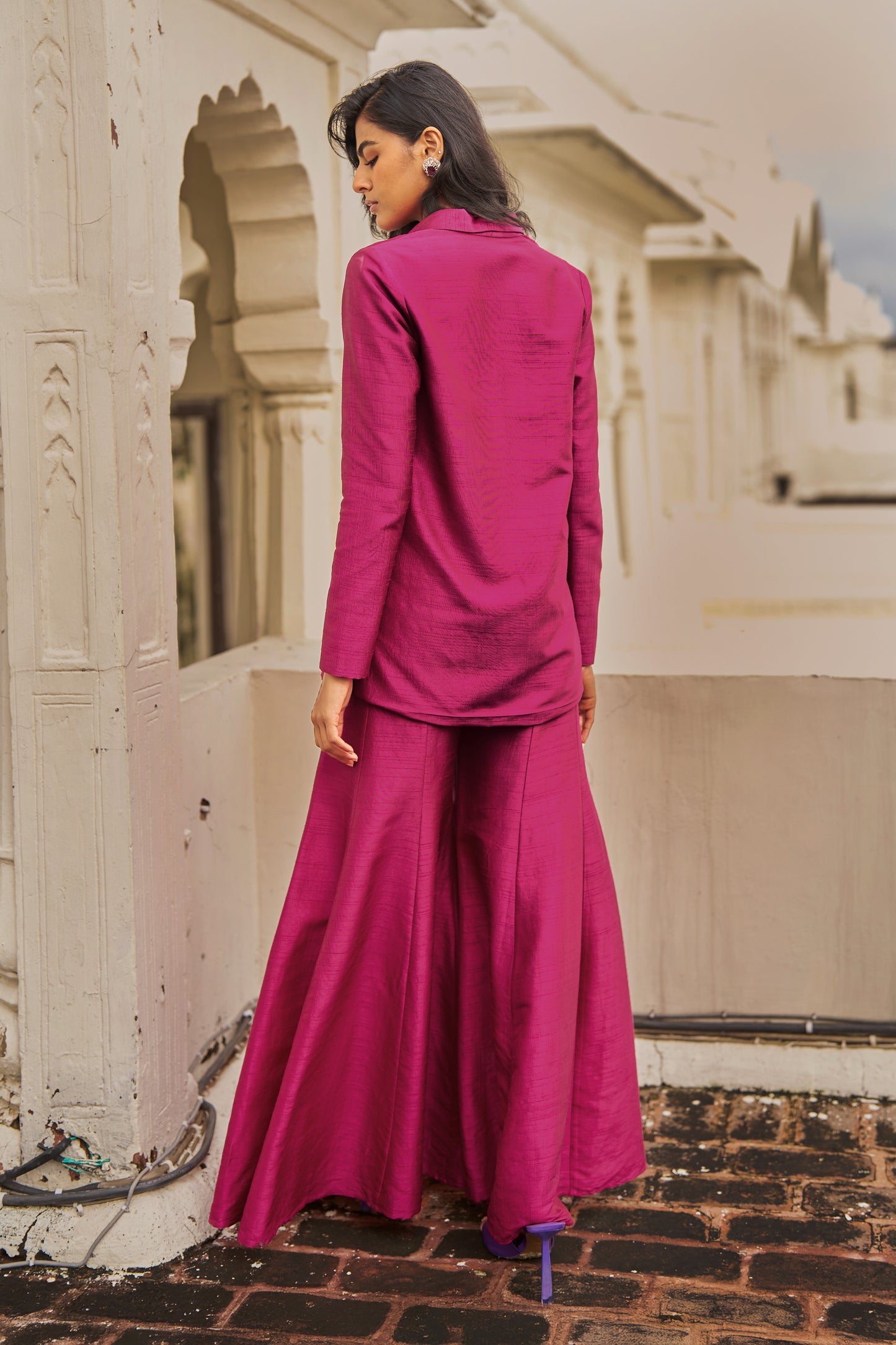 FUCHSIA FLARED PANT