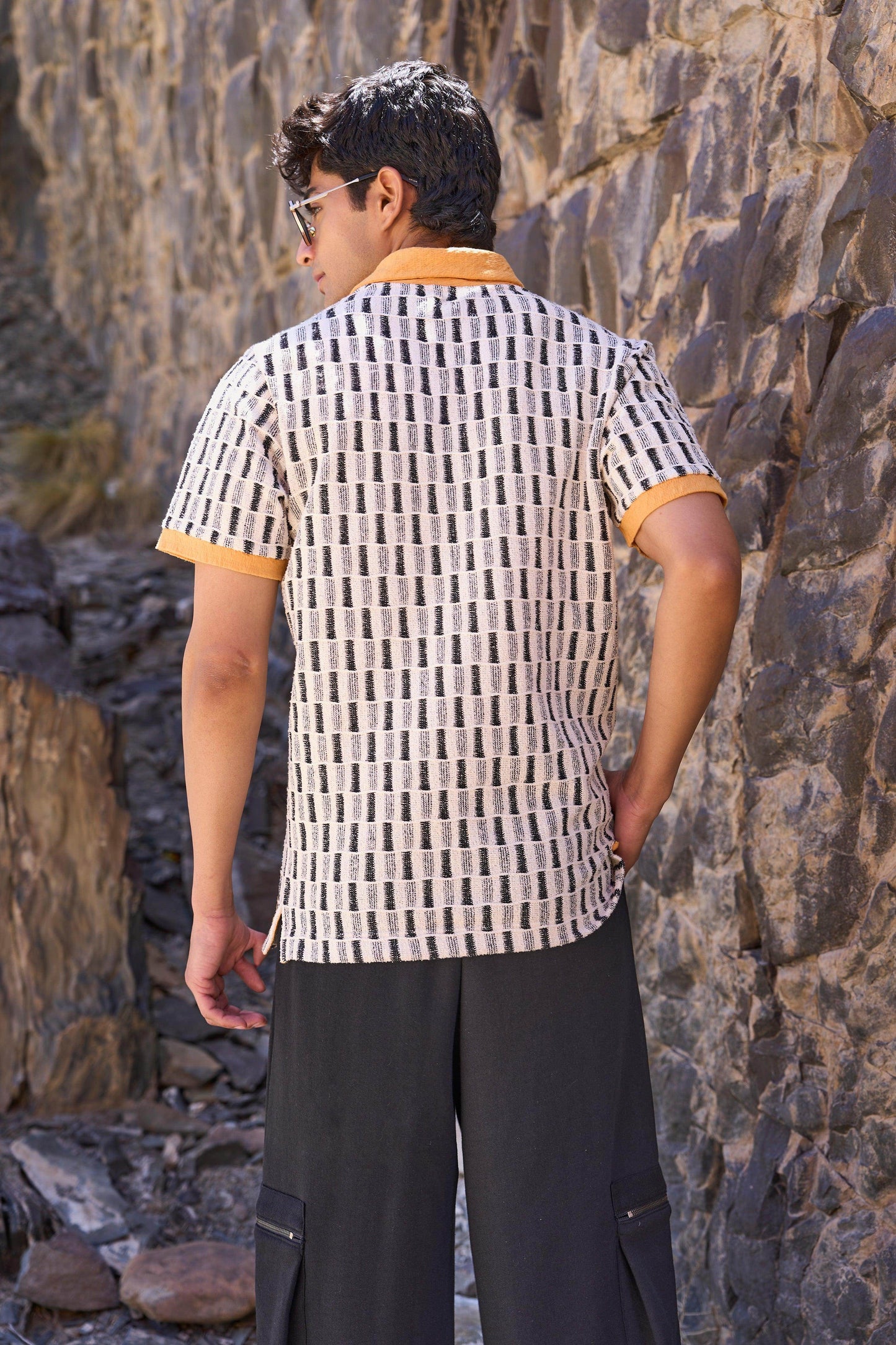 JACQUARD POLO - dash and dot