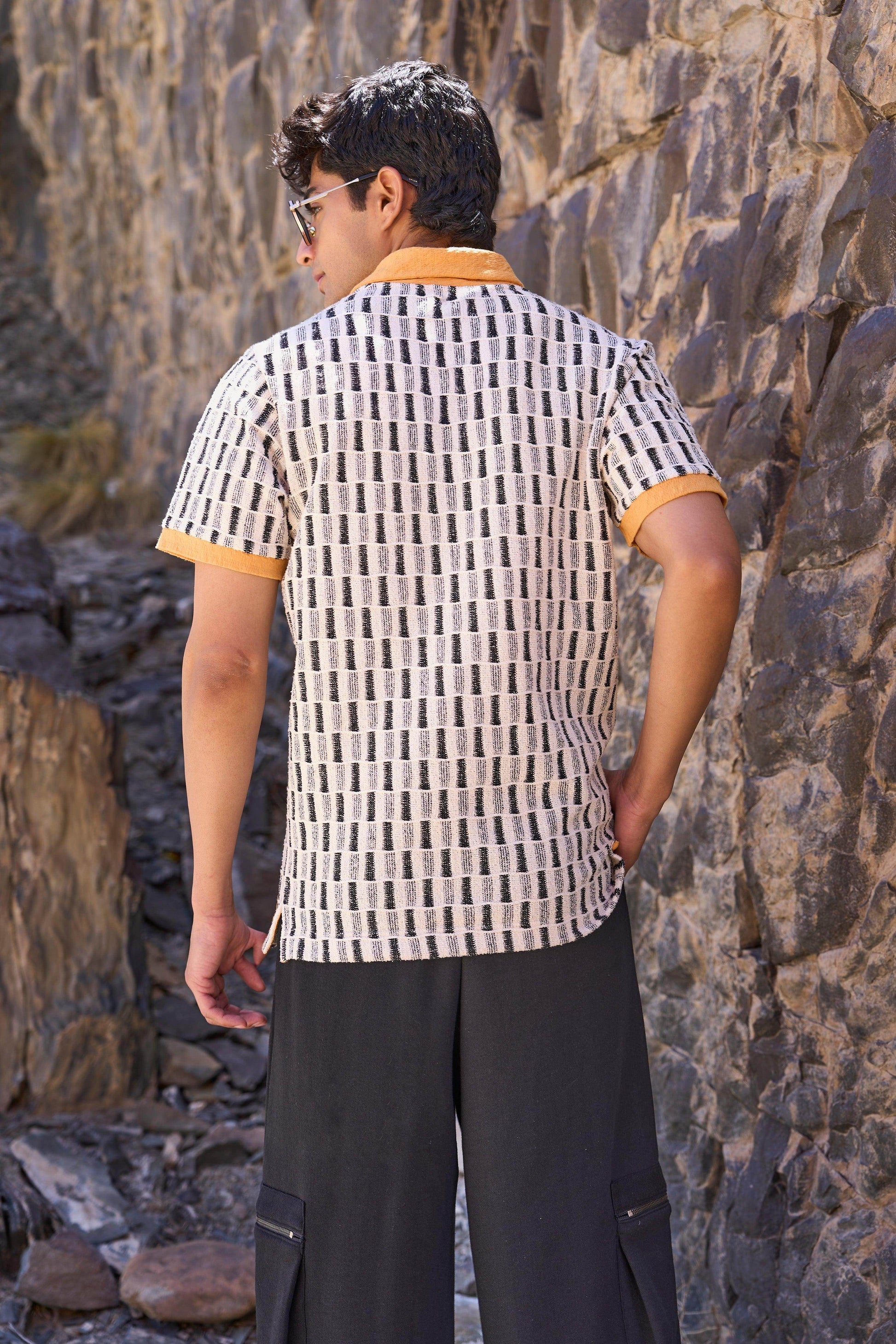 JACQUARD POLO - dash and dot