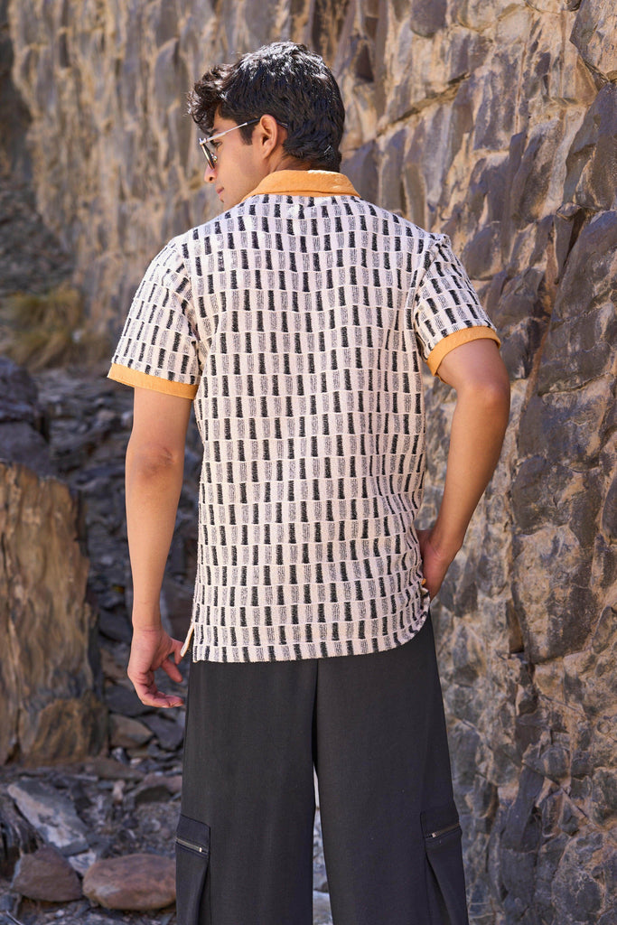 JACQUARD POLO - dash and dot dash and dot