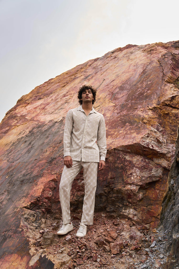 TILE PRINT SET - dash and dot dash and dot