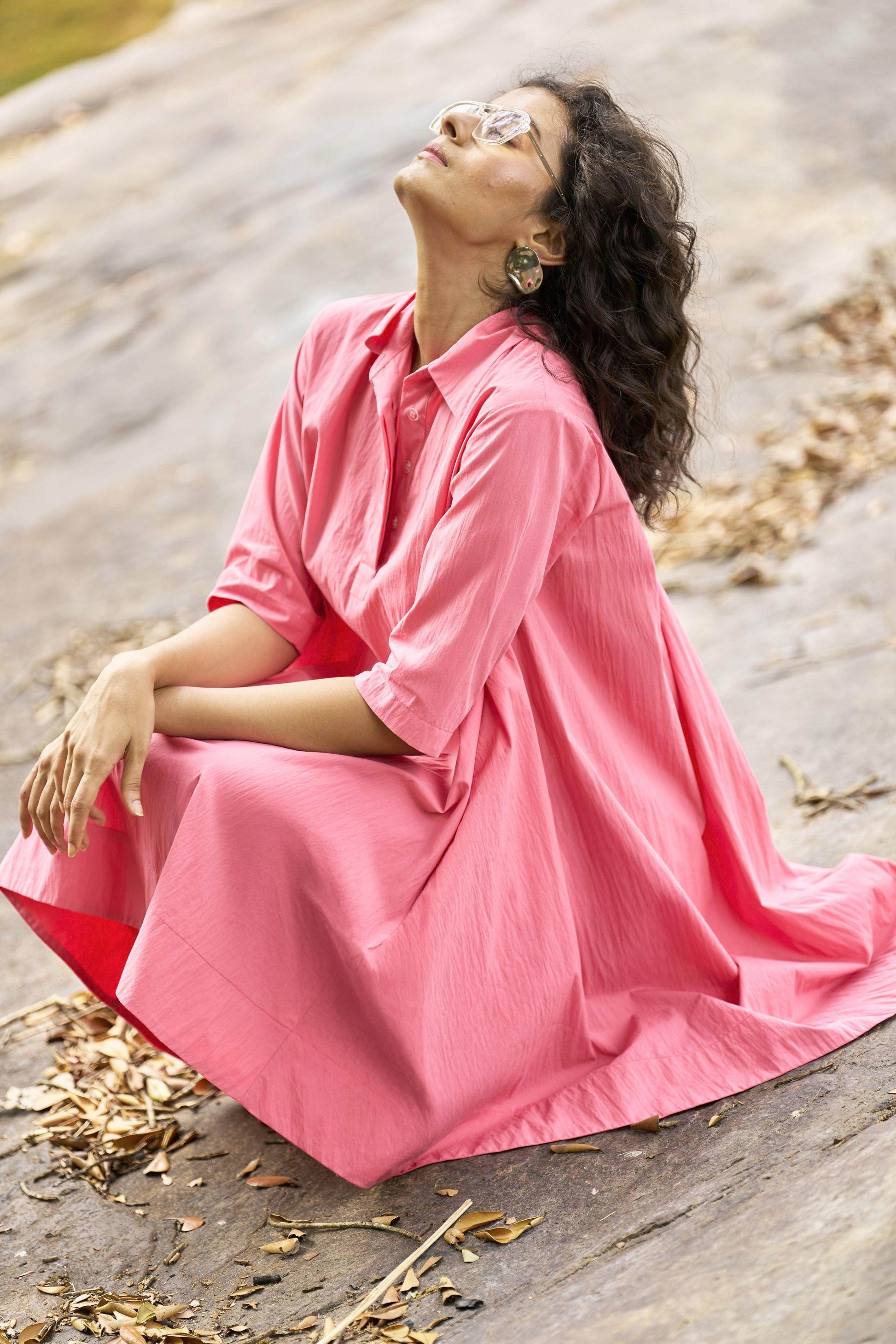 A-LINE SHIRT DRESS - dash and dot