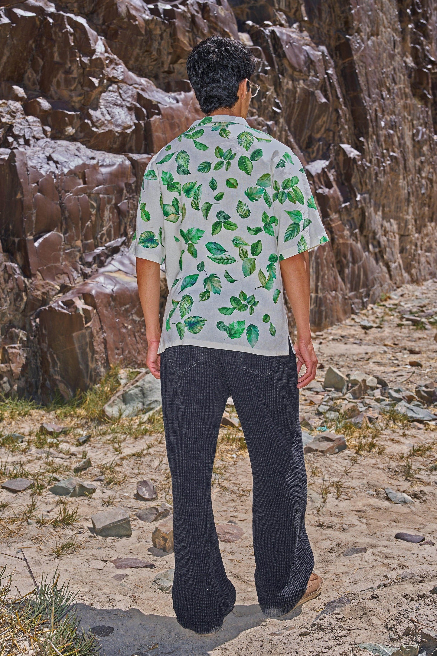 WASHED TEXTURED PANT - dash and dot