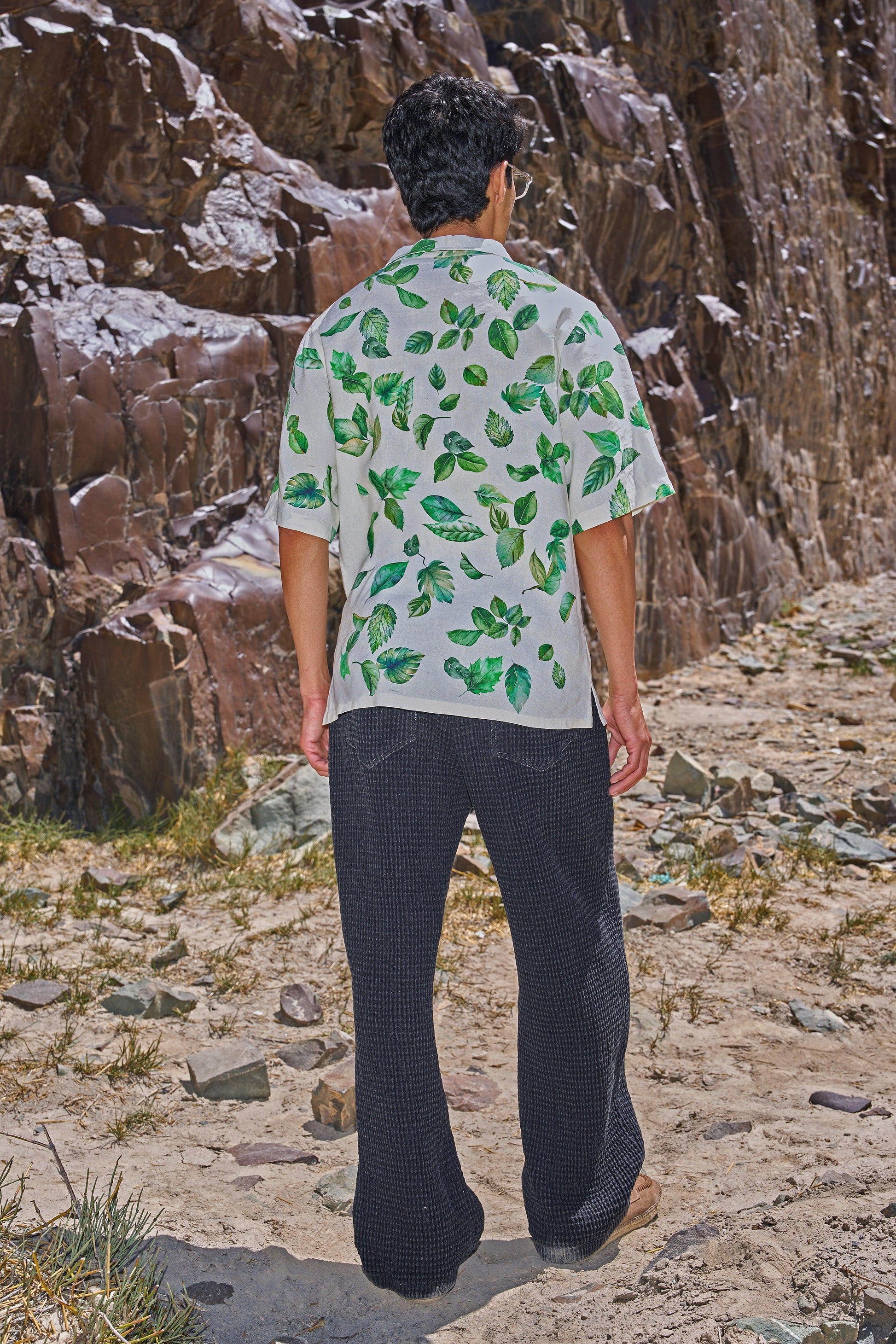 WASHED TEXTURED PANT - dash and dot