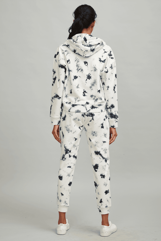 B/W TIE DYE JOGGER - dash and dot dash and dot