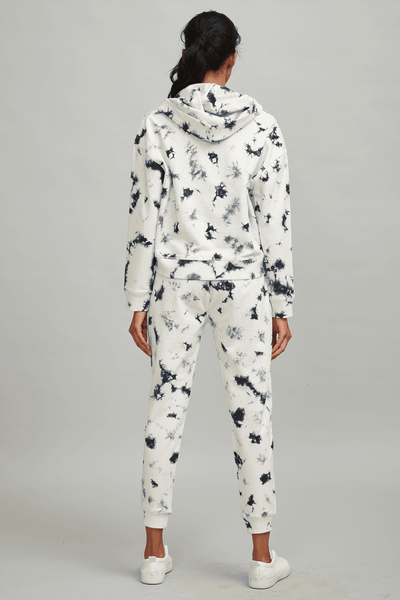 B/W TIE DYE JOGGER - dash and dot